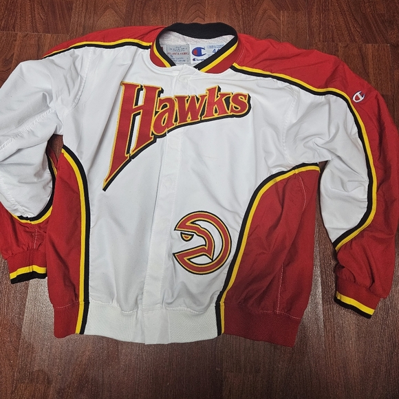 Vintage 1992-93 Pro Cut Dominique Wilkins Atlanta Hawks Champion Jacket Size 44 - Picture 12 of 15
